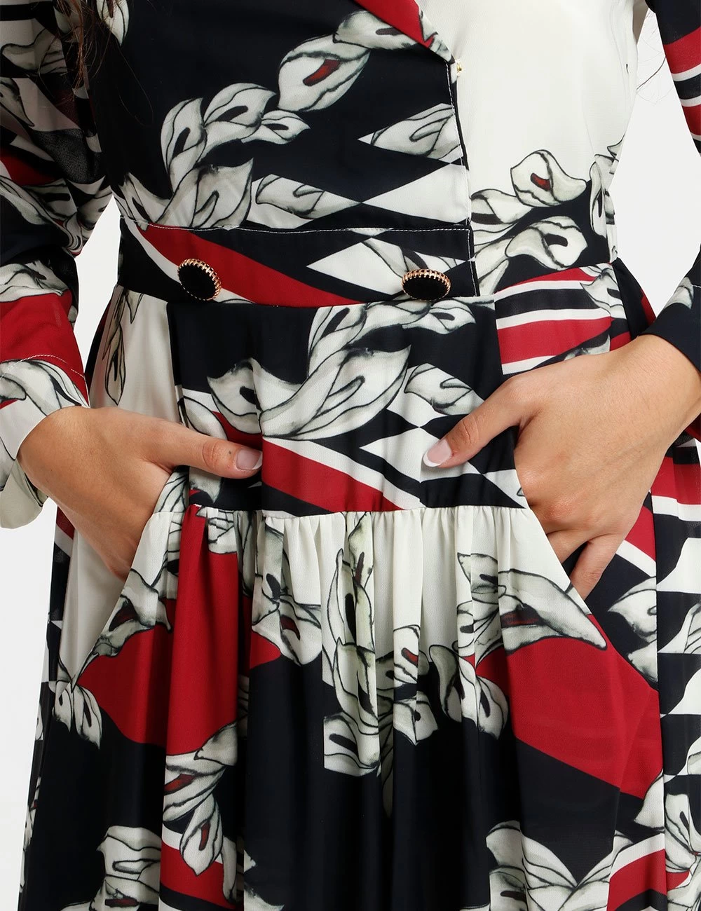 Vestito Fracomina Con Bottoni Decorati - immagine 3