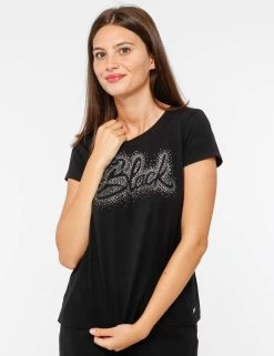 T-shirt Maison Espin Con Strass