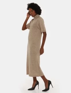 Vestito Maison Du Cachemire Lungo A Manica Corta