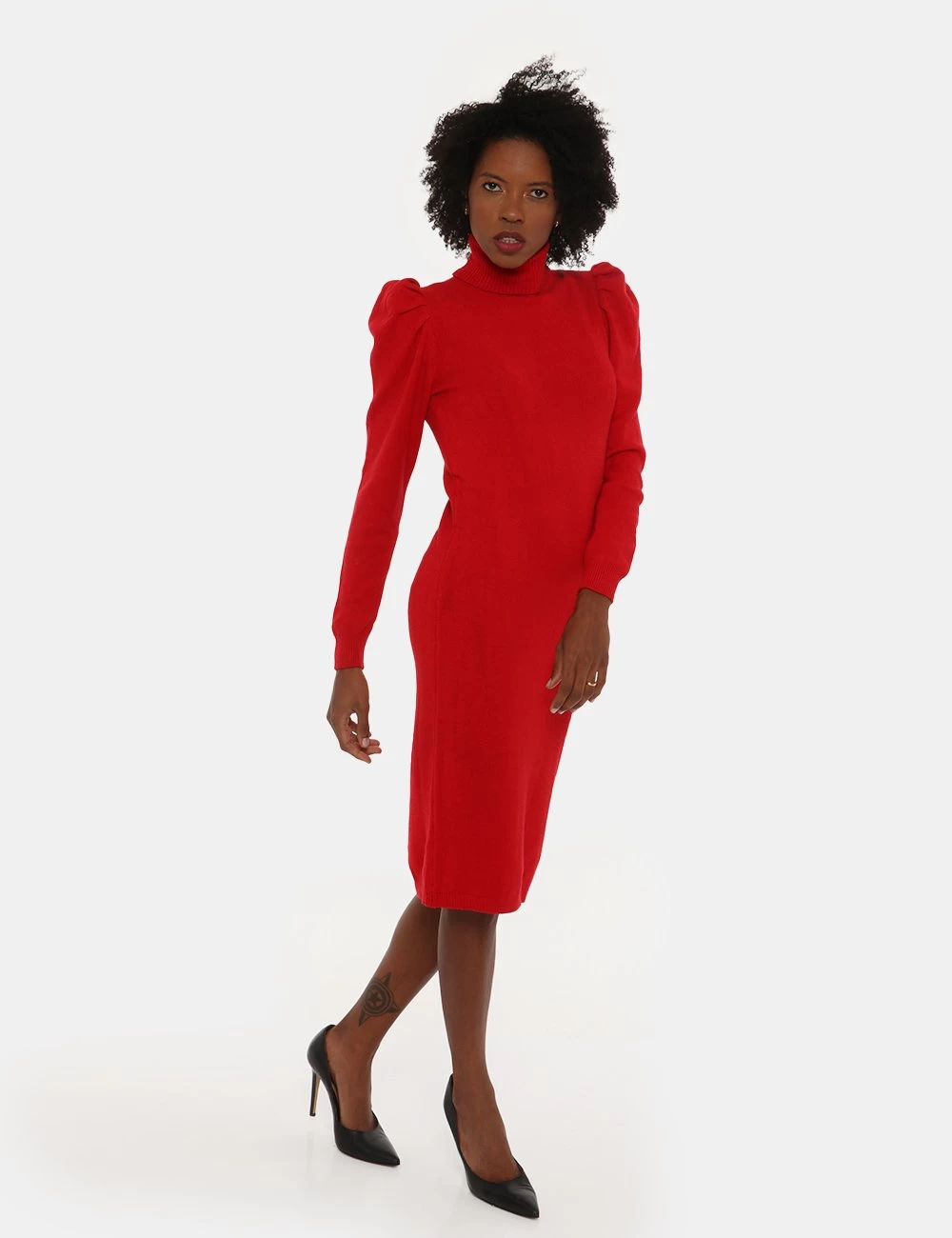 Vestito Fracomina Lungo Con Collo A Dolcevita