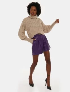 Short Fracomina In Ecopelle