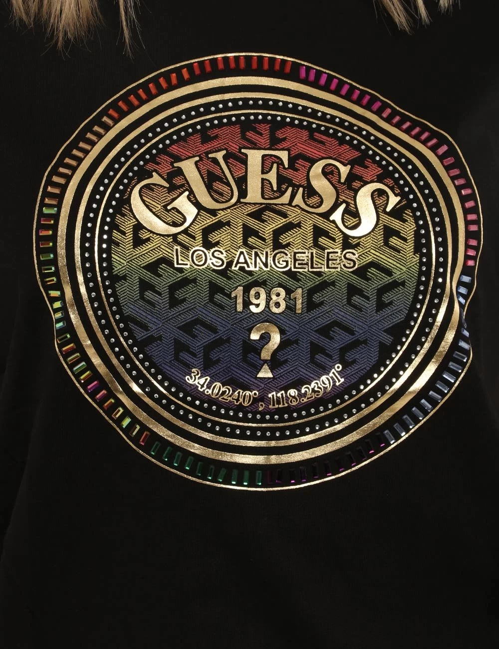 T-shirt Guess Nera/oro - immagine 3