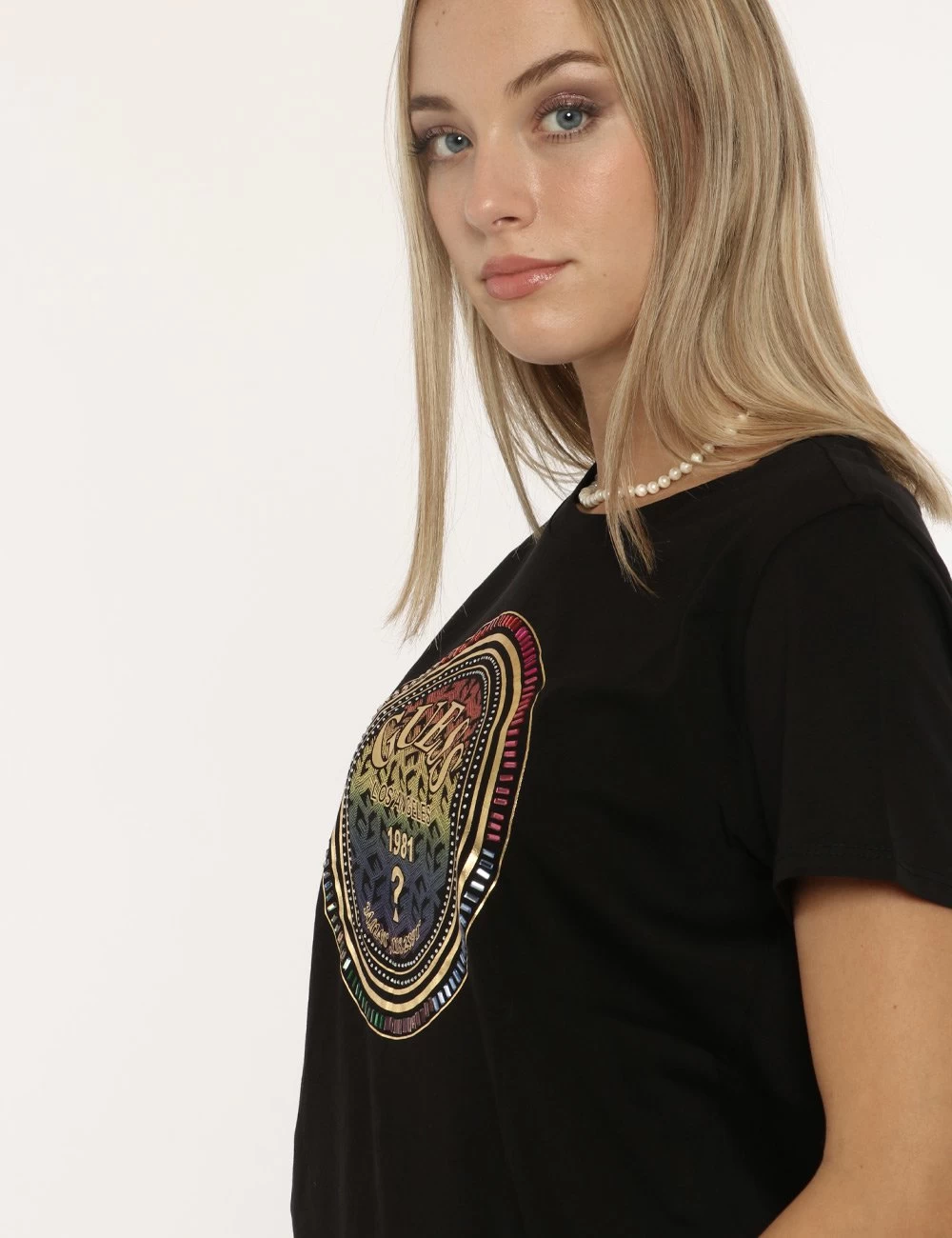 T-shirt Guess Nera/oro - immagine 5