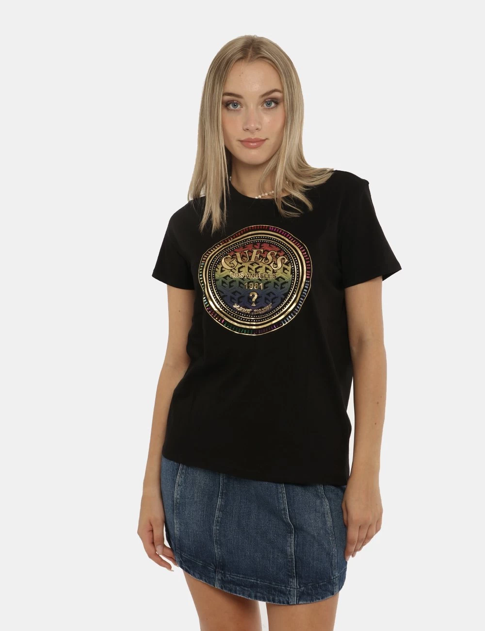 T-shirt Guess Nera/oro - immagine 6