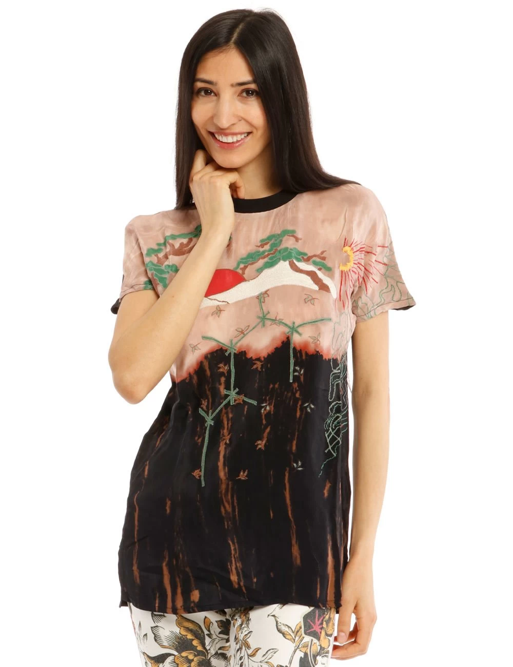 T-shirt Desigual Stampa Giapponese