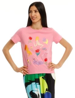 T-shirt Desigual Con Applicazioni