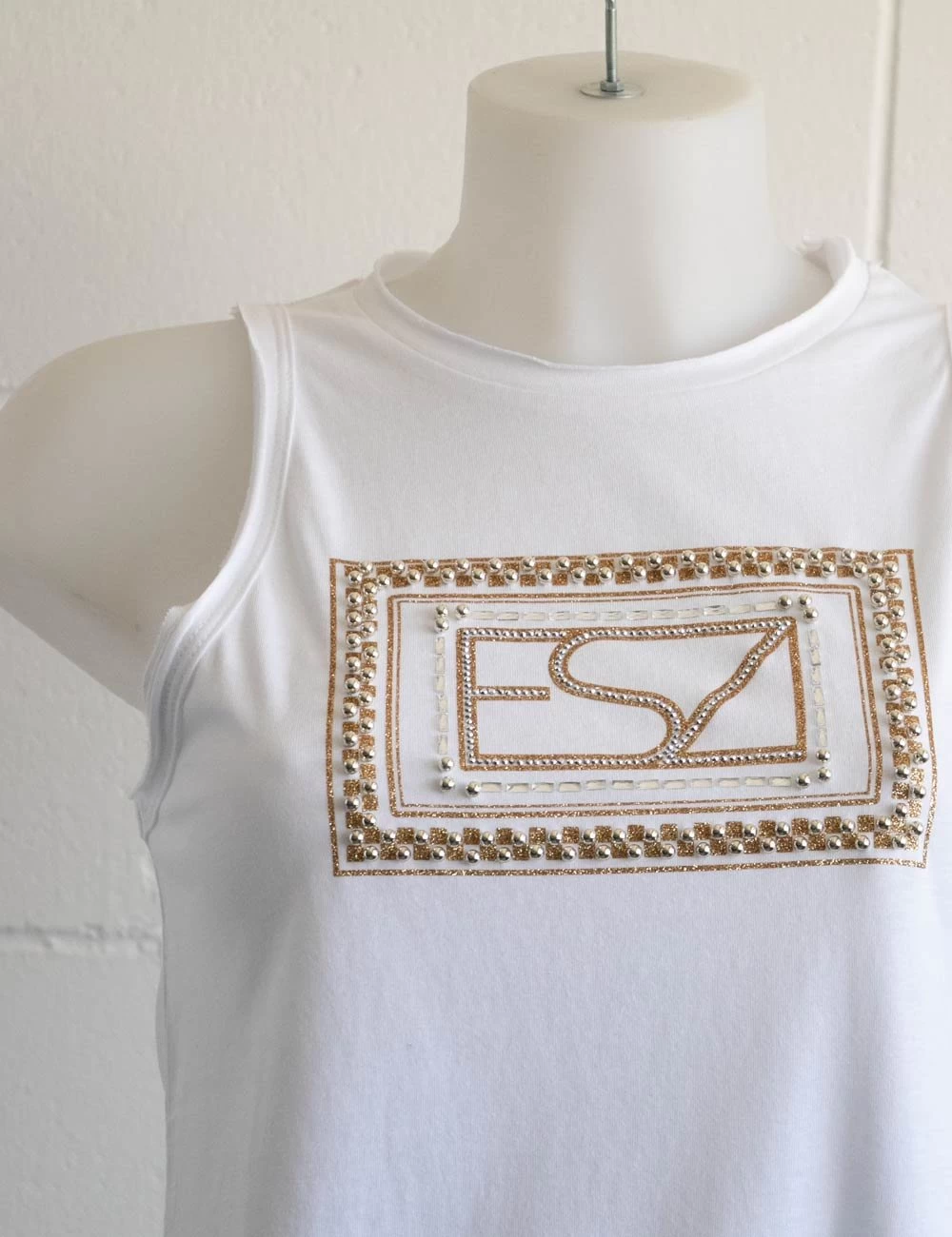 YES.ZEE Top Yes Zee Con Glitter E Applicazioni - immagine 3