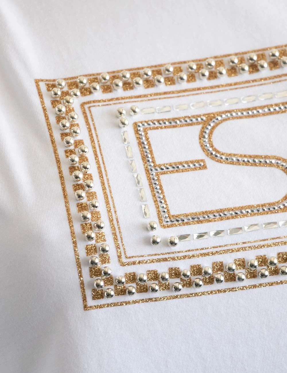 YES.ZEE Top Yes Zee Con Glitter E Applicazioni - immagine 4