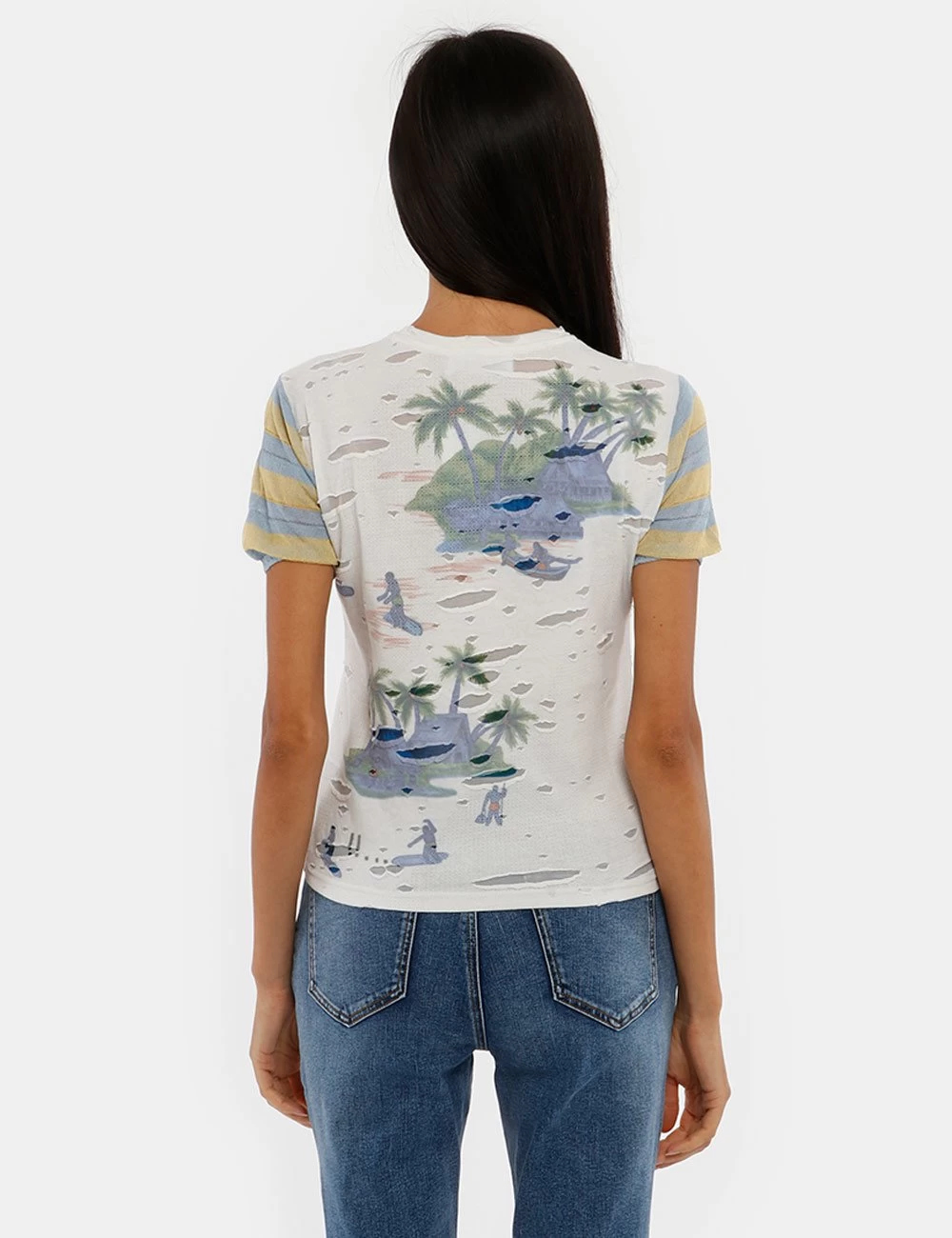 T-shirt Desigual Effetto Strappato - immagine 2