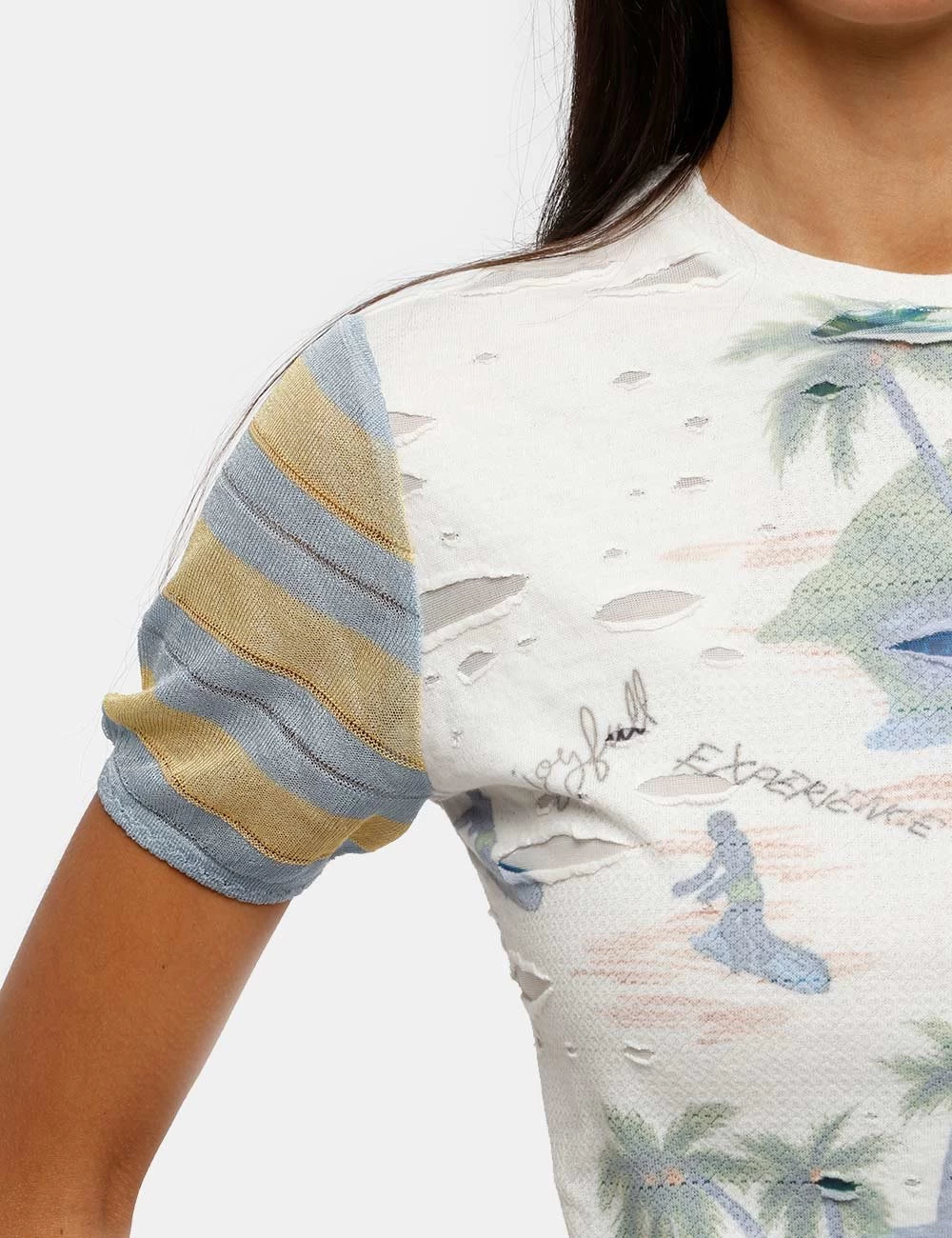 T-shirt Desigual Effetto Strappato - immagine 4