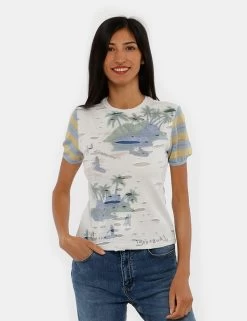 T-shirt Desigual Effetto Strappato