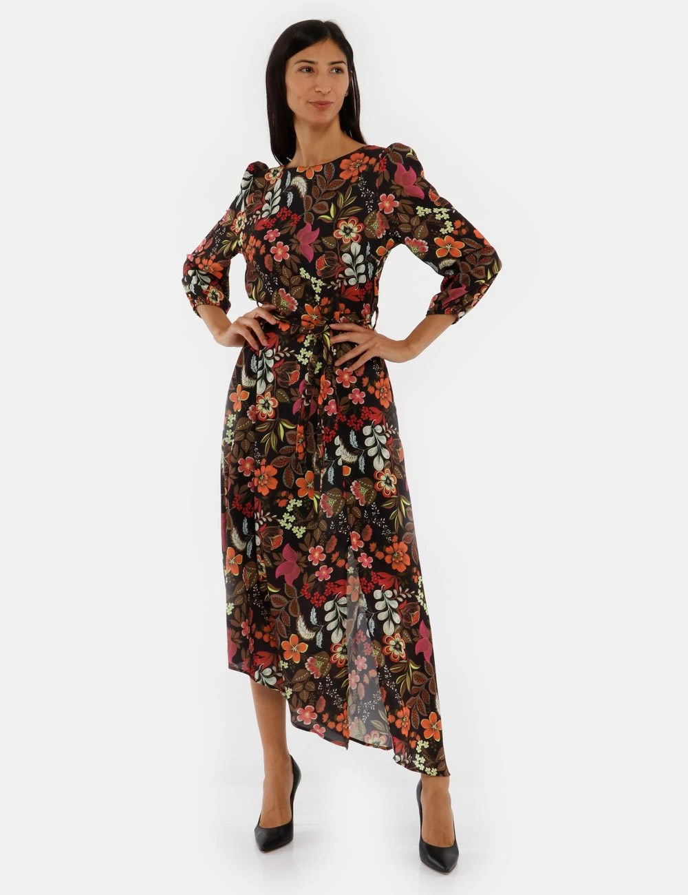 Vestito Vougue Con Spacco Laterale