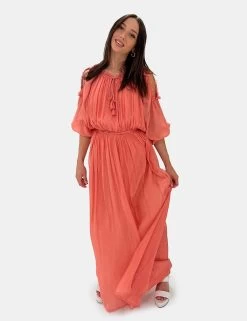 Abito Fracomina Lungo Con Cinturino