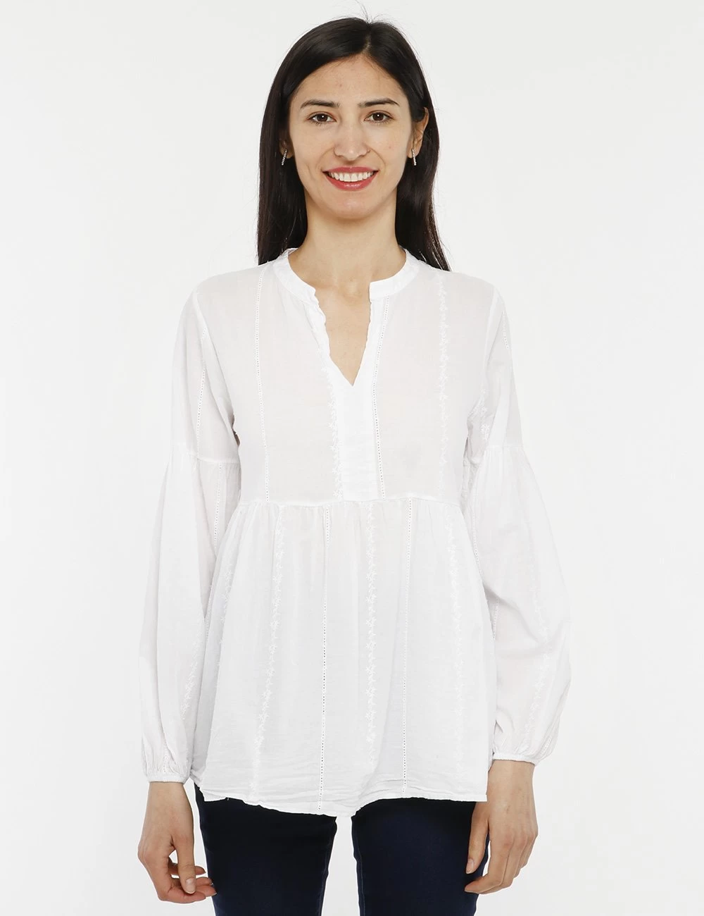 Camicia Markup Scollo A V - immagine 6