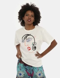 T-shirt Desigual Fantasia "Face"