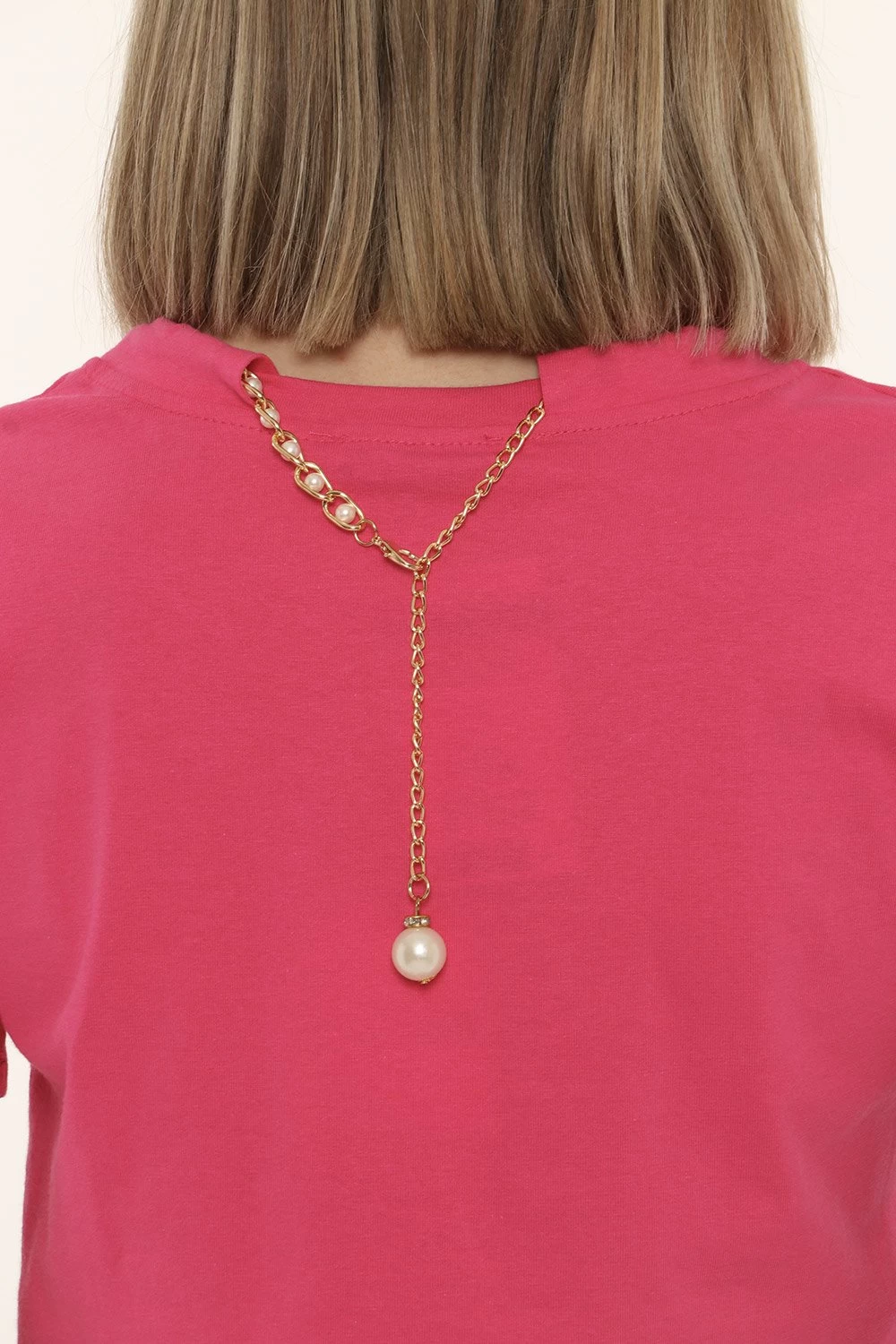 T-shirt Fracomina Fuxia Con Collana - immagine 5
