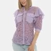 Camicia Fracomina In Pizzo Lilla