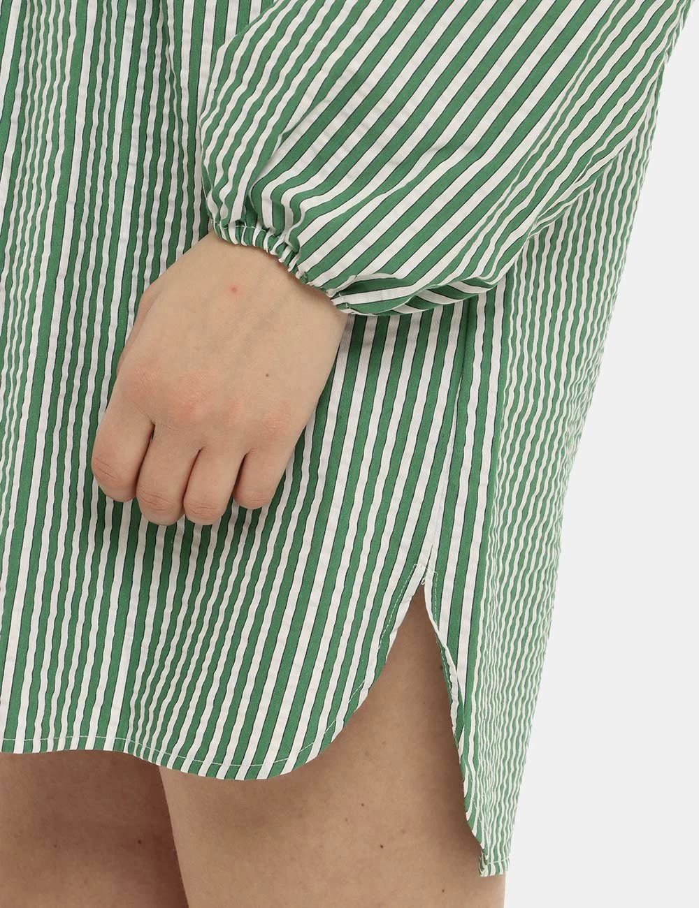 Vestito Gaelle Rigato Bianco/verde - immagine 3