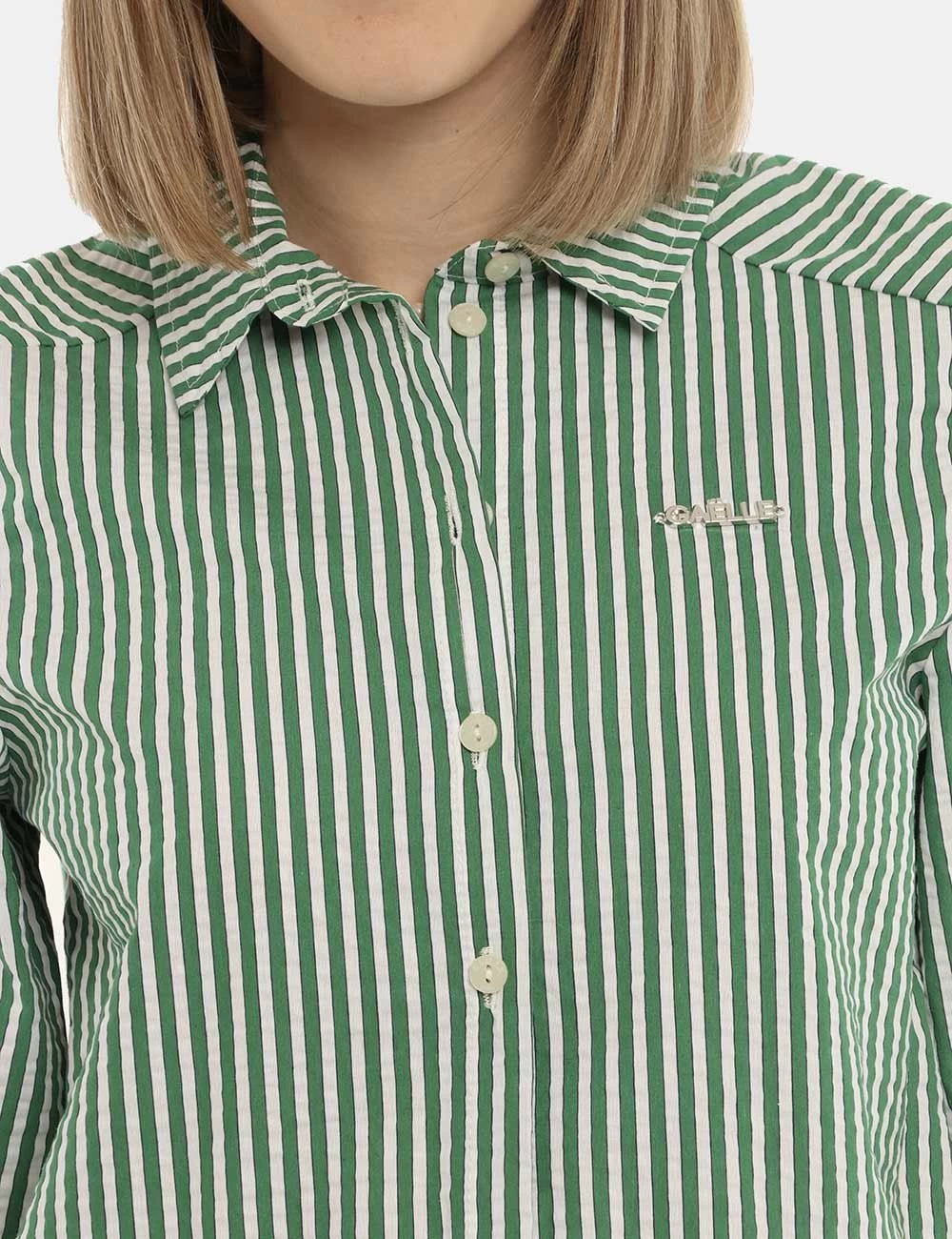 Vestito Gaelle Rigato Bianco/verde - immagine 4