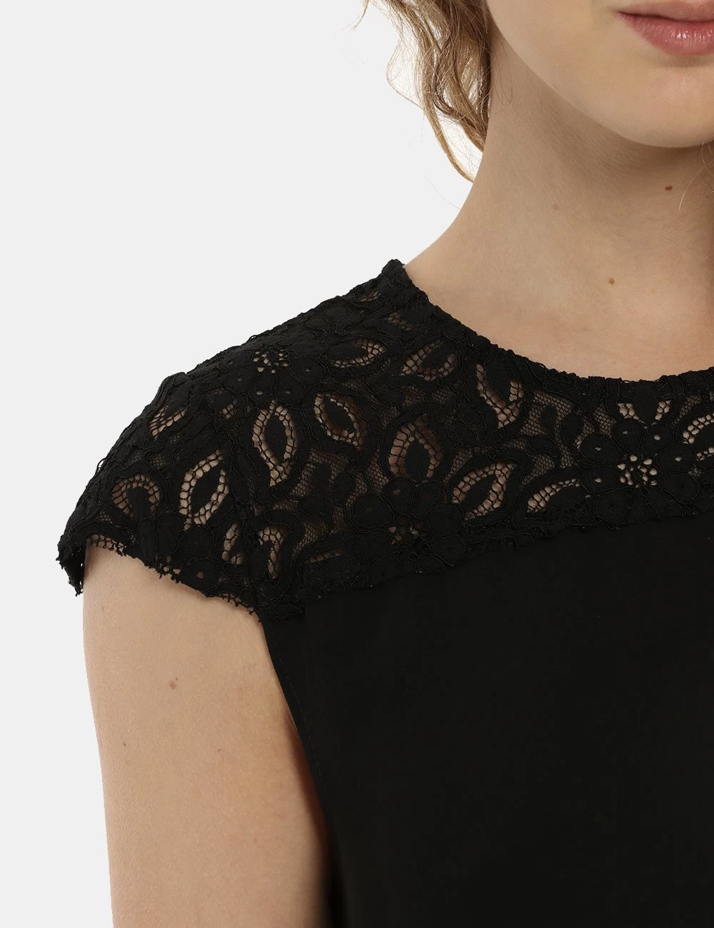 Vestito Vougue Ricamato Nero - immagine 3