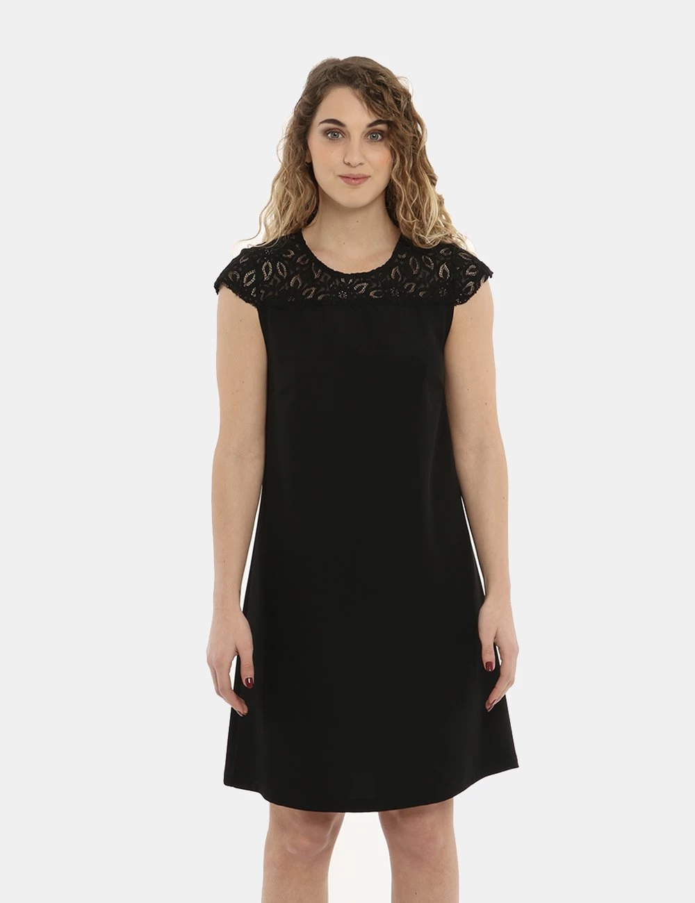 Vestito Vougue Ricamato Nero - immagine 5