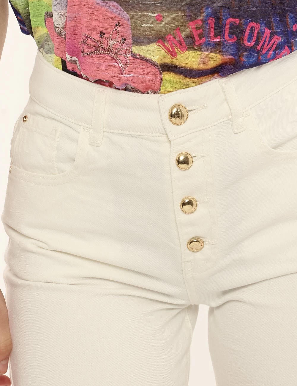 YES.ZEE Short Yes Zee Bianco - immagine 4