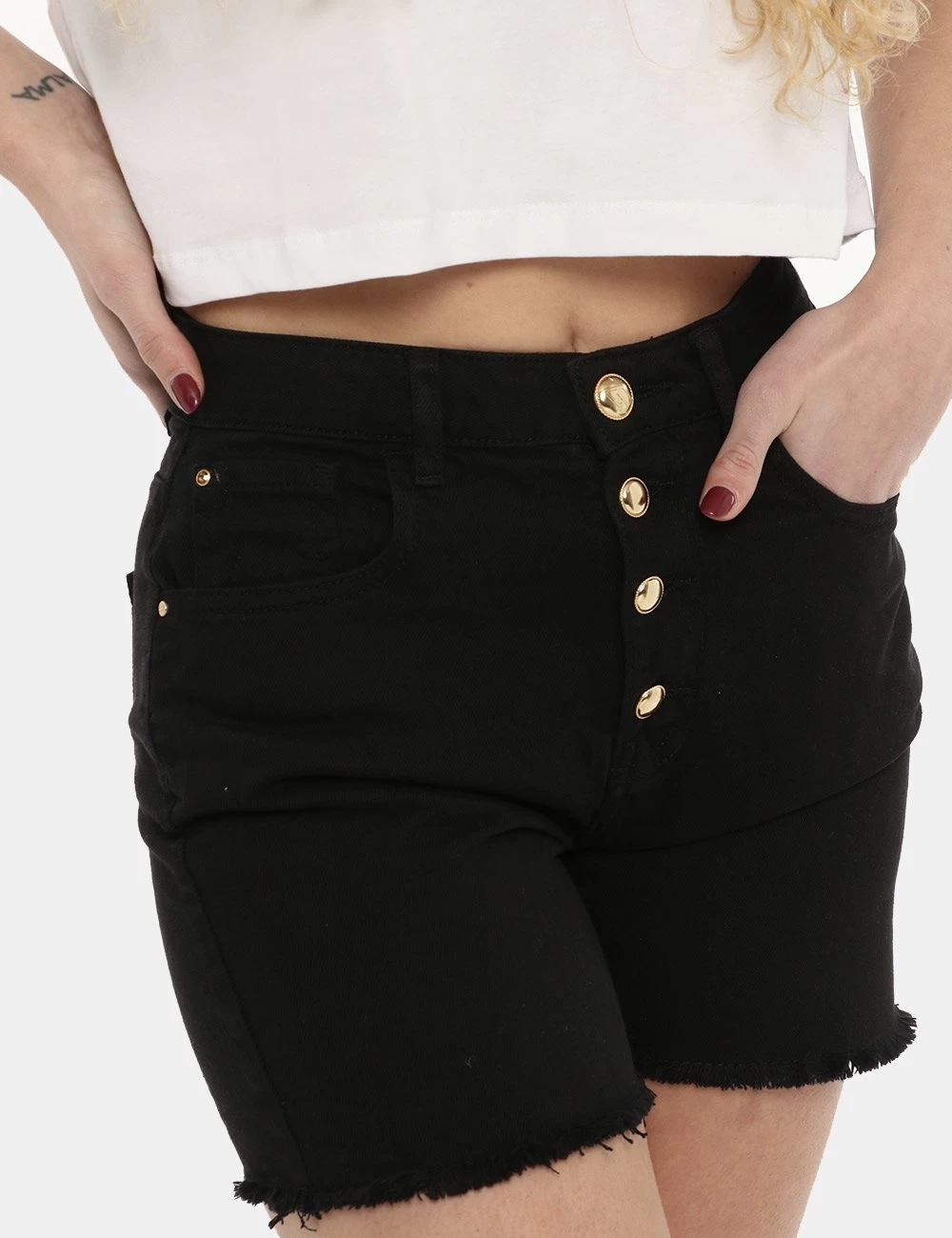 YES.ZEE Short Yes Zee Nero - immagine 4