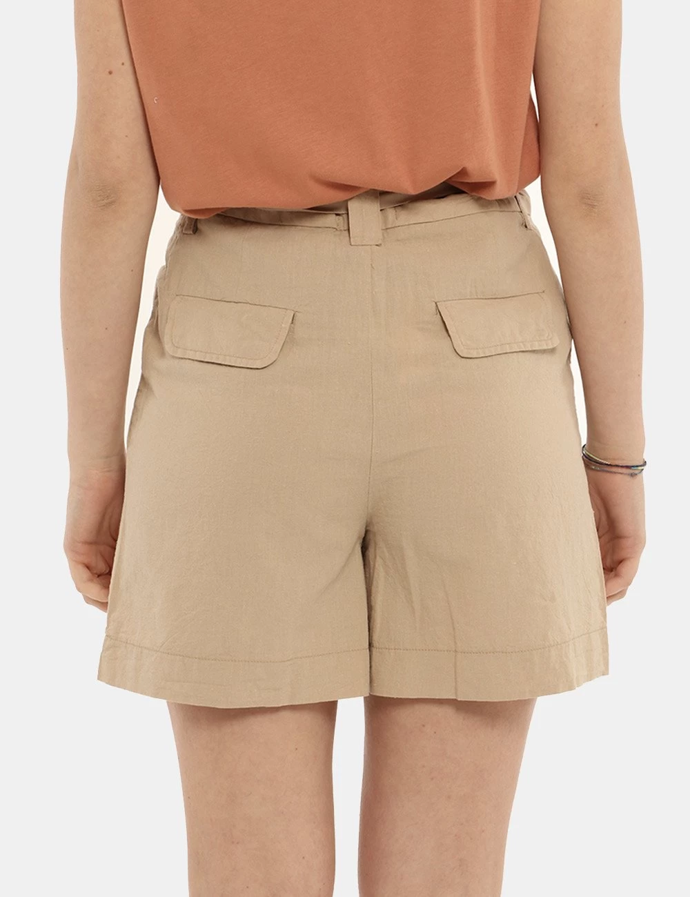 YES.ZEE Short Yes Zee Beige - immagine 2