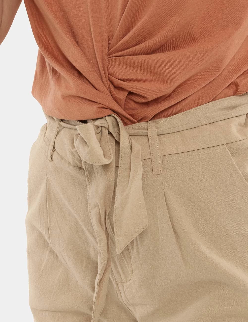 YES.ZEE Short Yes Zee Beige - immagine 3