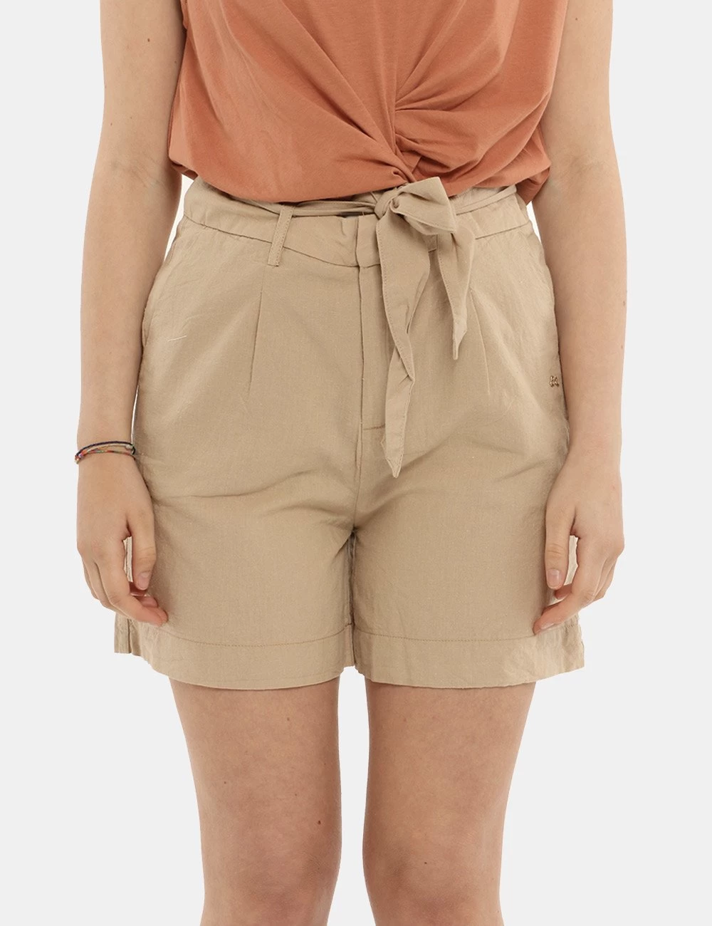 YES.ZEE Short Yes Zee Beige - immagine 5