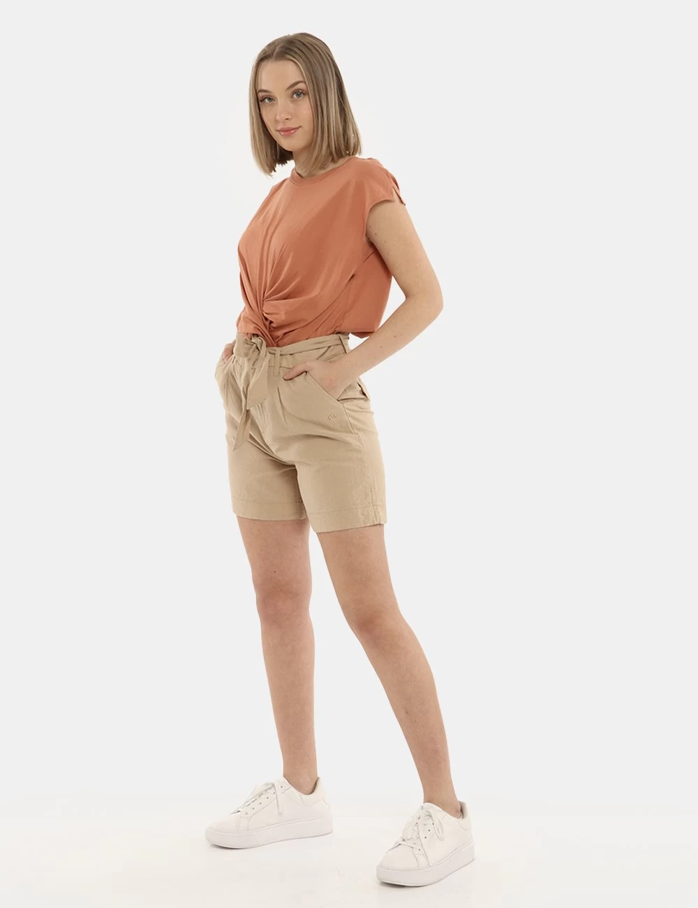 YES.ZEE Short Yes Zee Beige