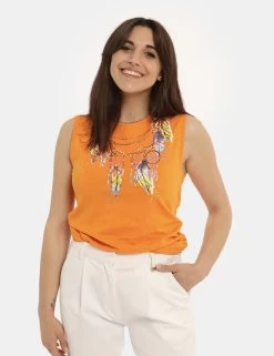 YES.ZEE Top Yes Zee Arancione