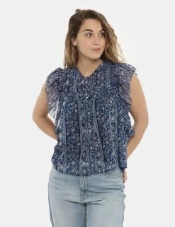 Camicia Pepe Jeans Camicia Più Top Fantasia Blu