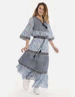 Gonna Pepe Jeans Lunga Fantasia Blu