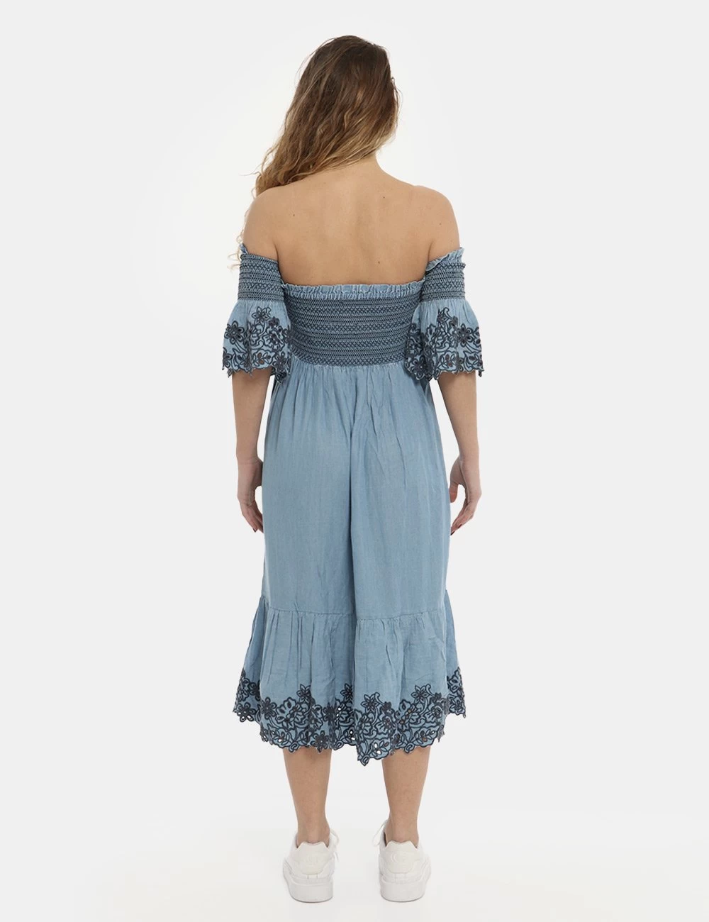 Vestito Pepe Jeans Lungo Blu Denim Light - immagine 2