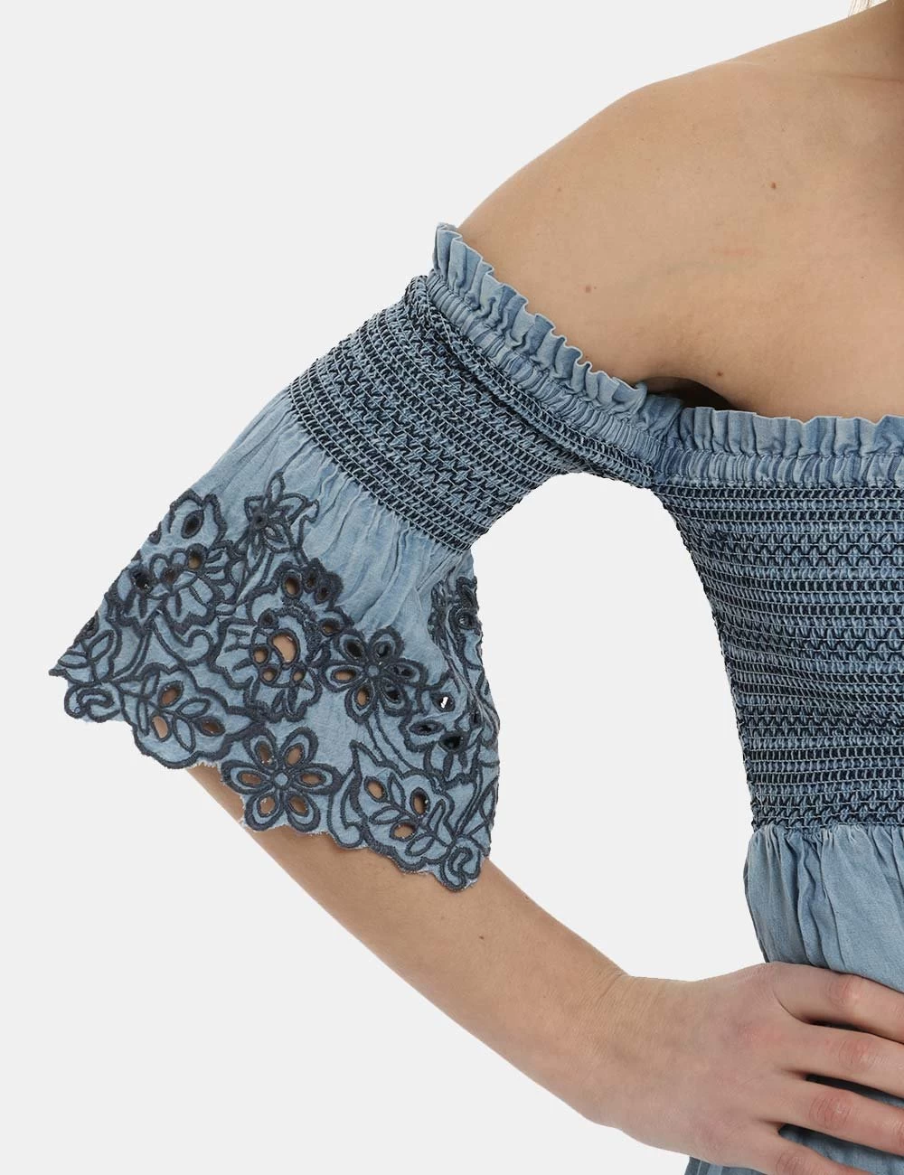 Vestito Pepe Jeans Lungo Blu Denim Light - immagine 4