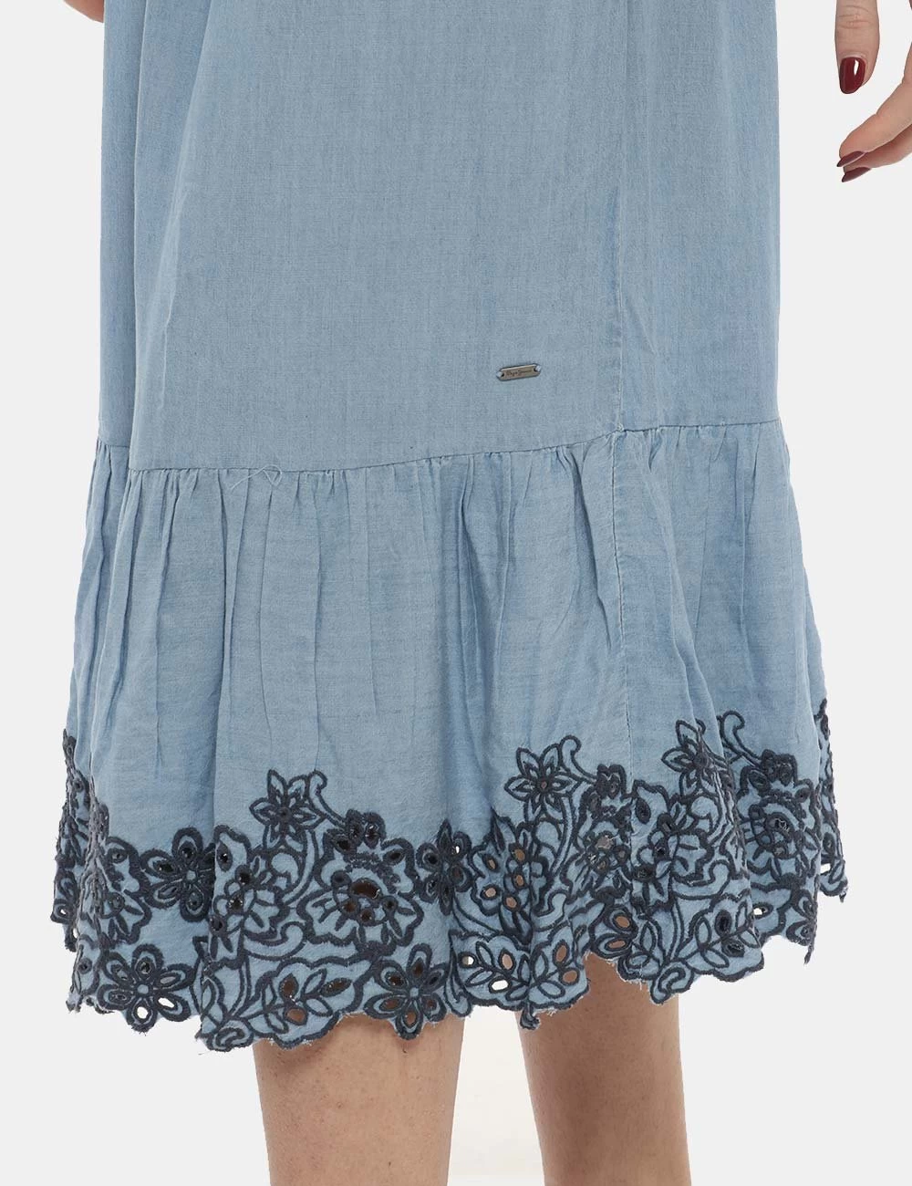 Vestito Pepe Jeans Lungo Blu Denim Light - immagine 5