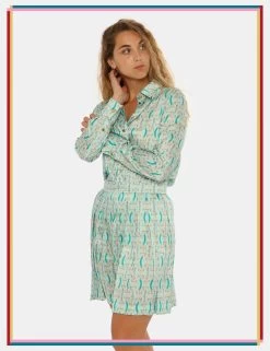 Camicia Guess By Marciano Fantasia Azzurra