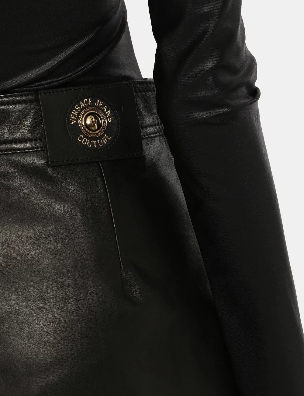 Gonna Versace Jeans Couture Nero Pelle - immagine 5