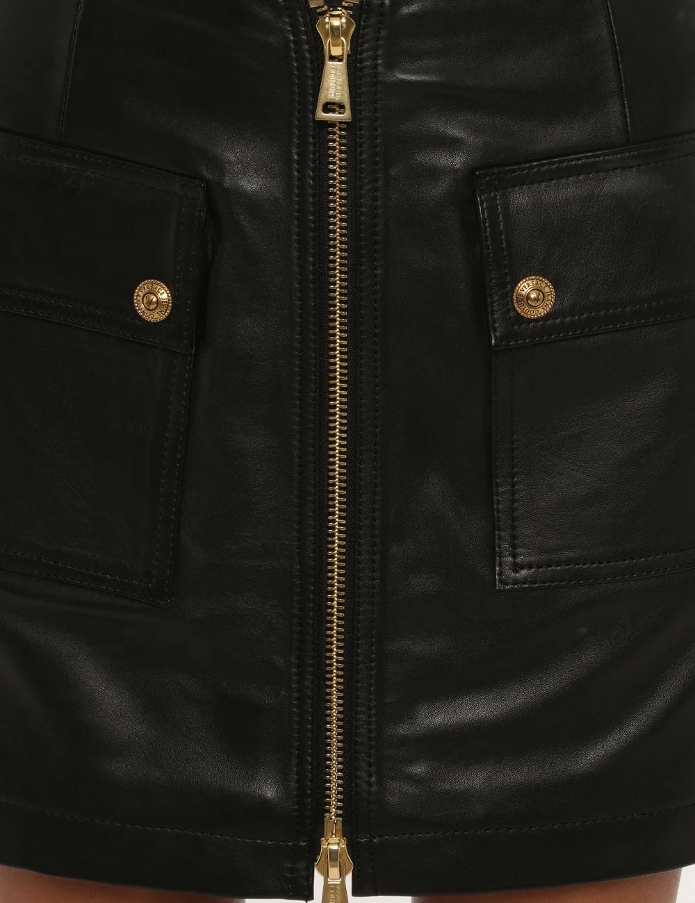 Gonna Versace Jeans Couture Nero Pelle - immagine 3