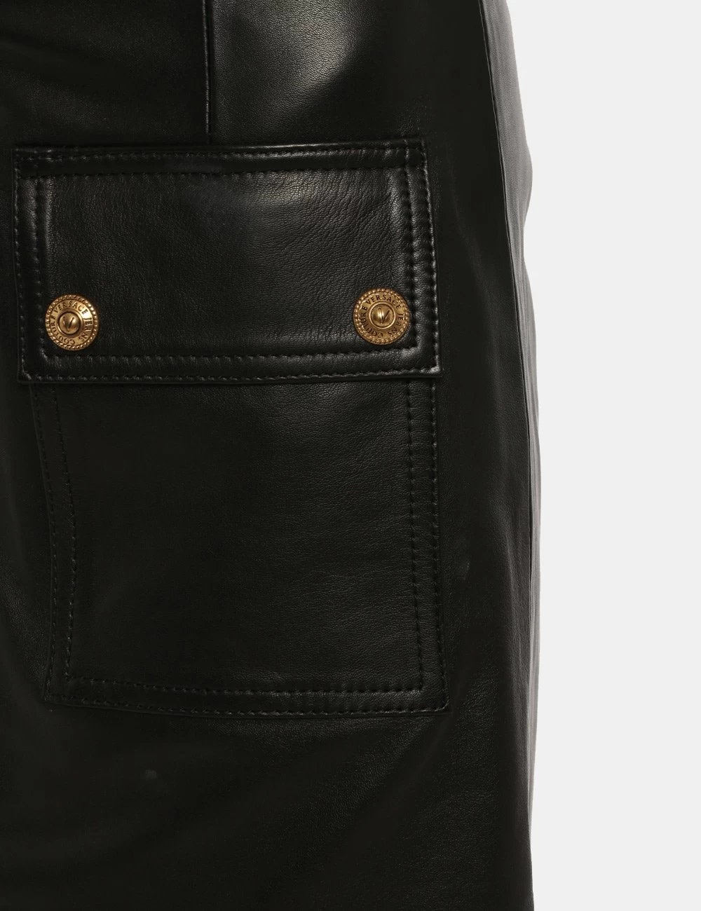 Gonna Versace Jeans Couture Nero Pelle - immagine 4