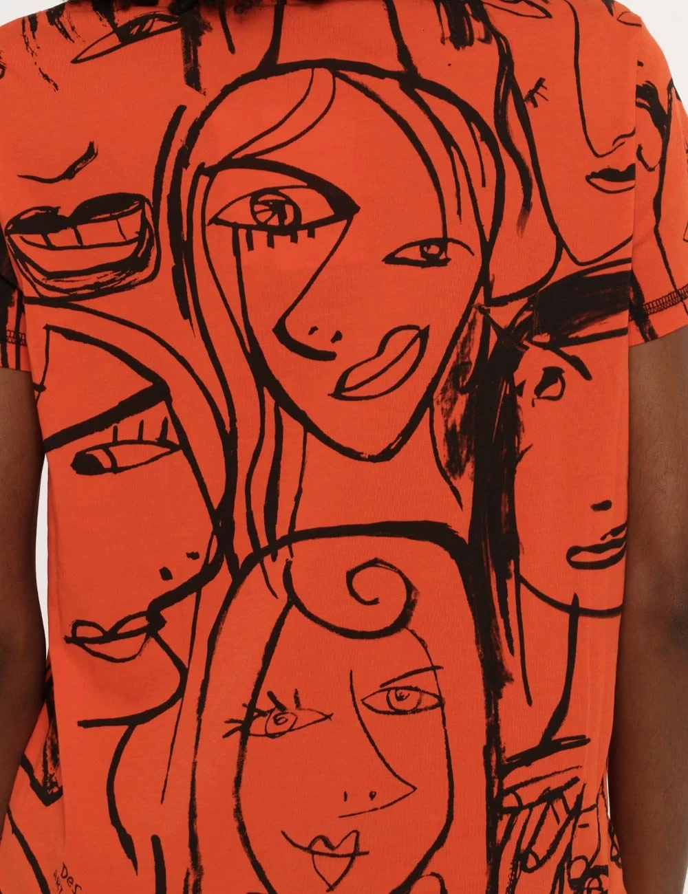 T-shirt Desigual Arancione - immagine 5