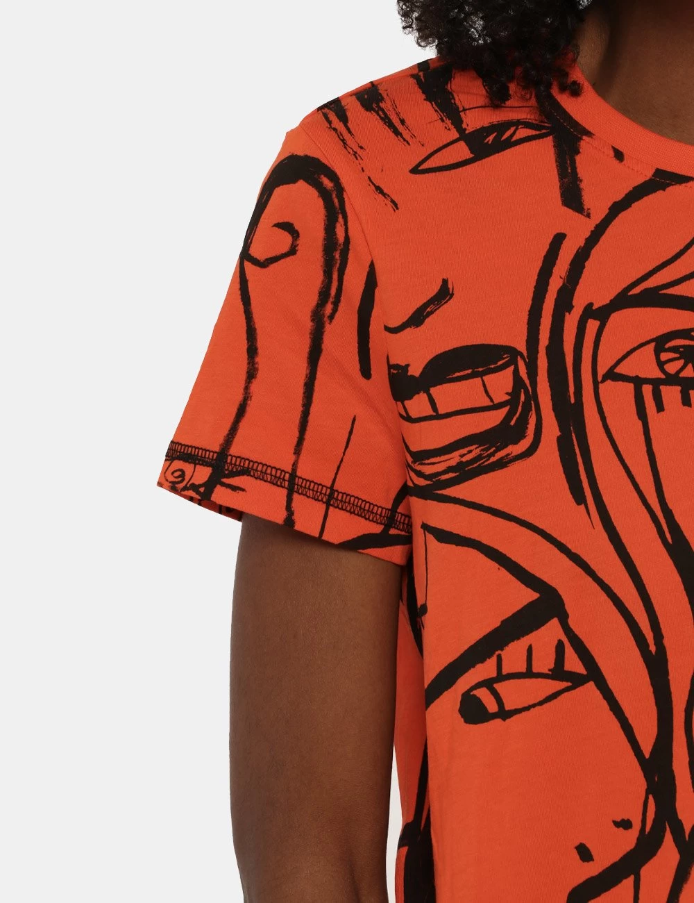 T-shirt Desigual Arancione - immagine 3