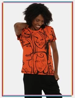 T-shirt Desigual Arancione