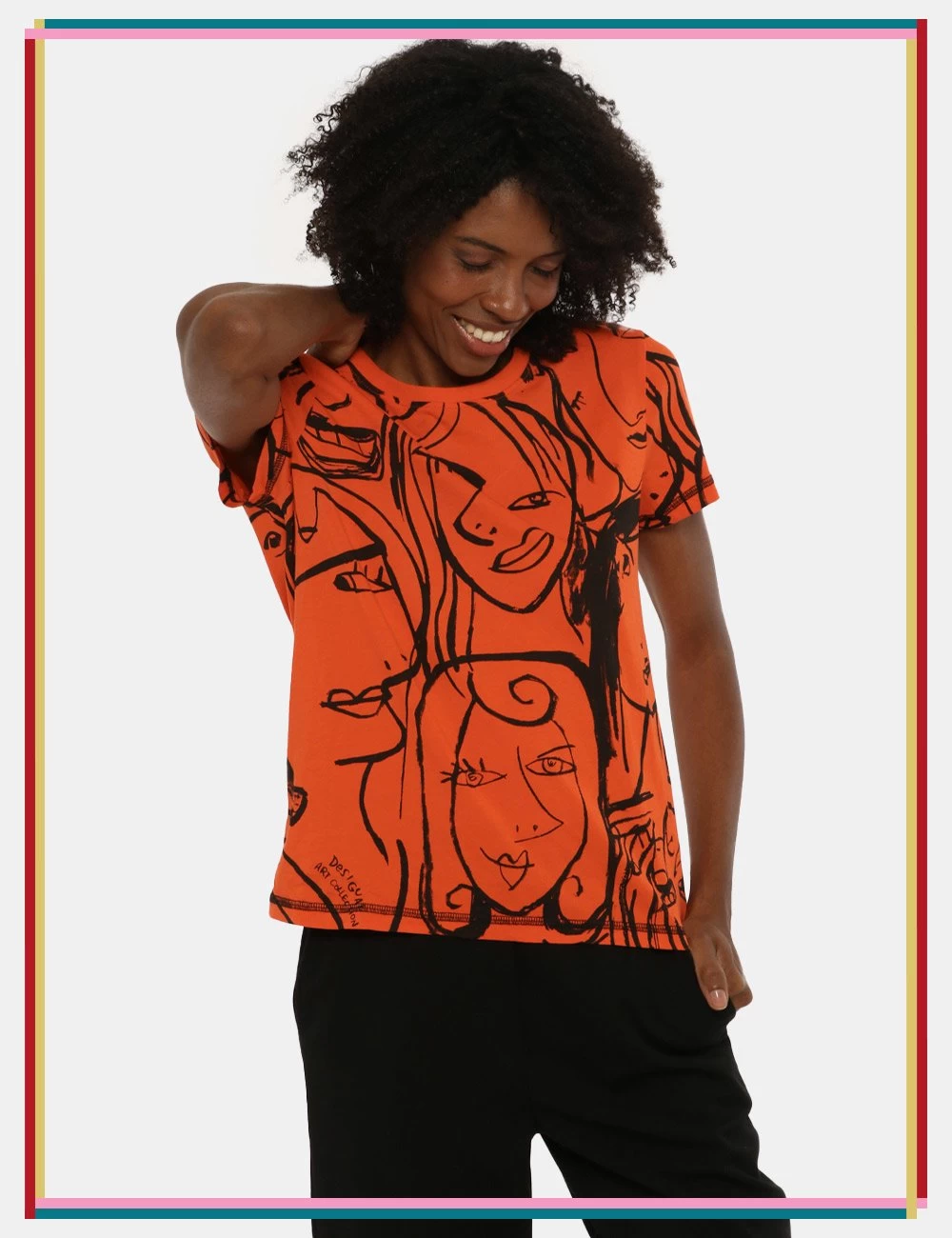 T-shirt Desigual Arancione