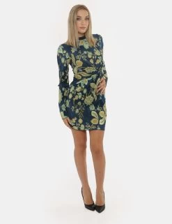 Vestito Guess Fantasia Giallo/verde