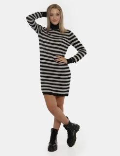 Vestito Pepe Jeans Argento/nero Rigato